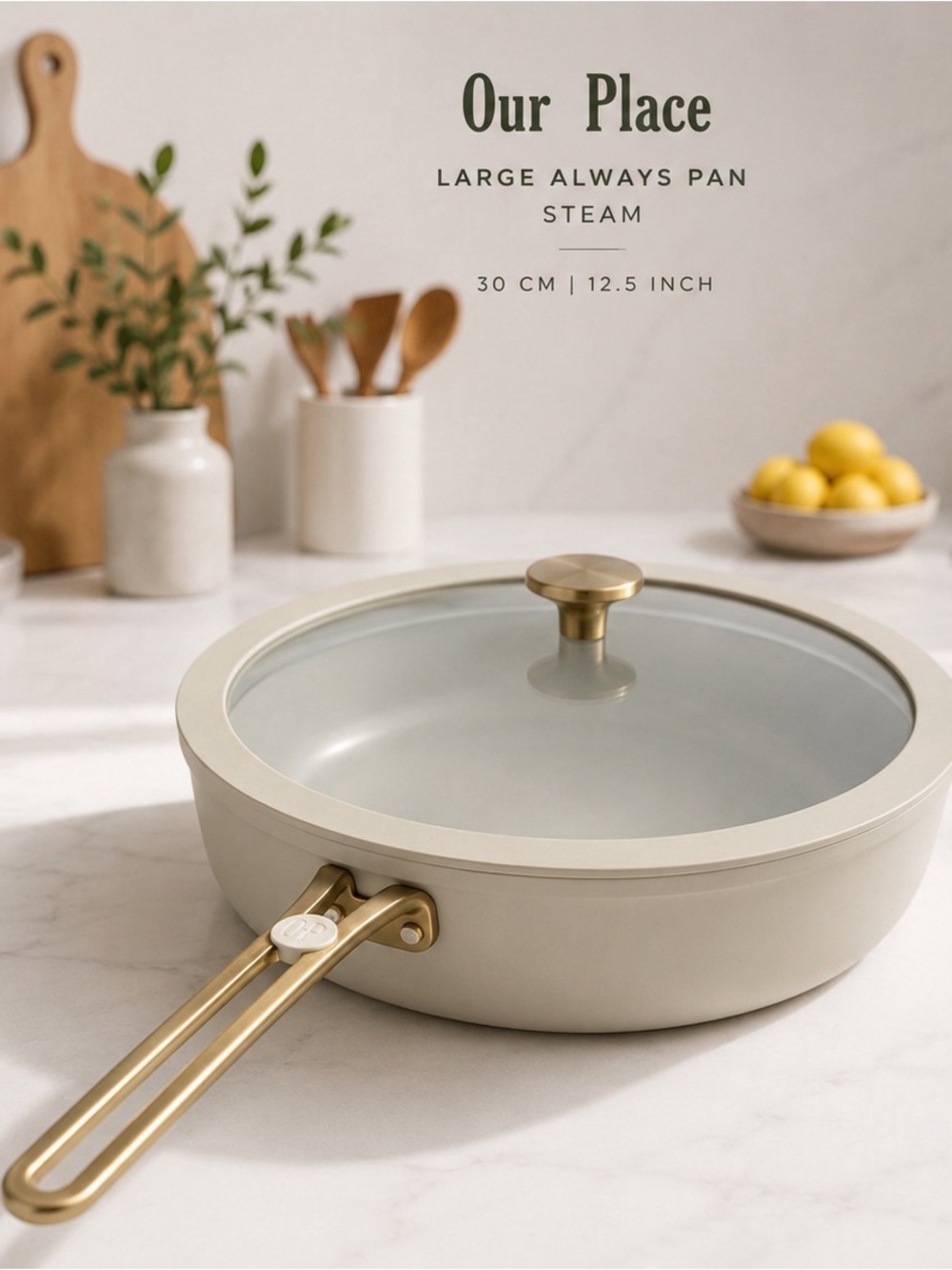 Our Place Large Always Pan 2.0 – Steam – 12.5” – Glass Lid 🍳
